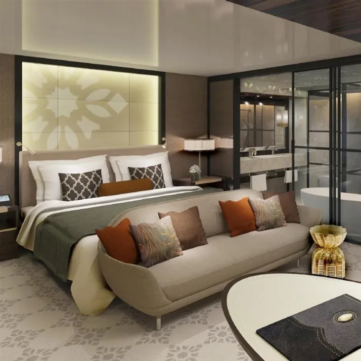 Drevená hotelová posteľ